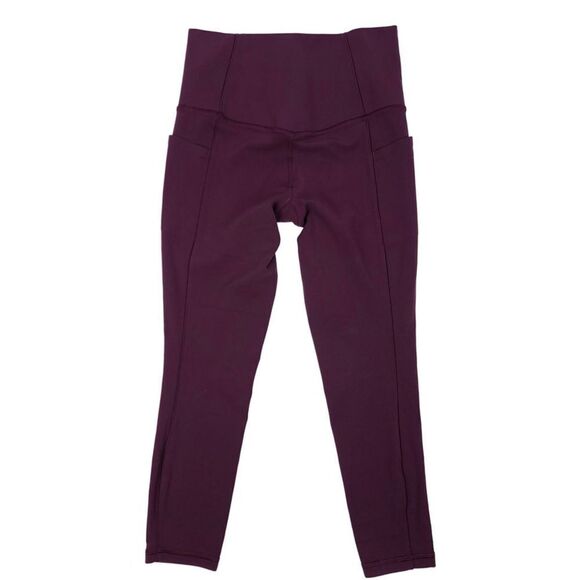 ATHLETA Salutation II 7/8 Stash Pocket Tight Womens XS Petite Spiced Cabernet - Picture 5 of 8